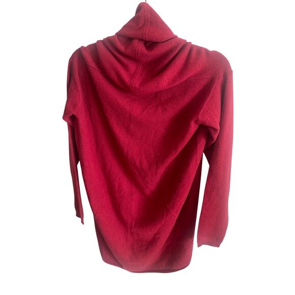 Red Envelope Cashmere Cardigan Open Sweater Long Size Womens Small - Picture 2 of 7